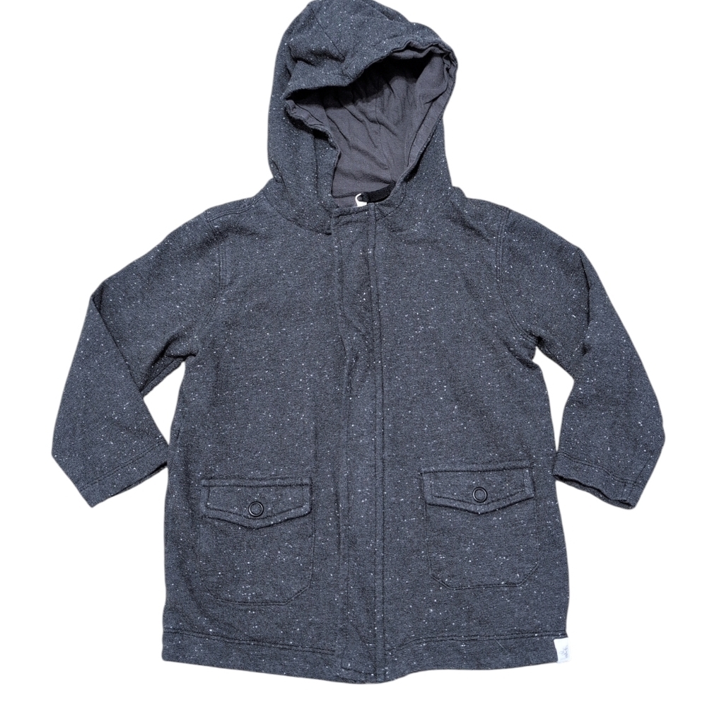 Burts Bees Toddler Jacket Organic Cotton Size‎ 3T Gray Speckle